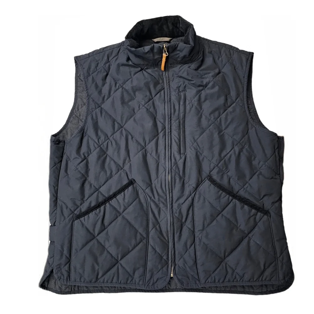 J. Crew Sussex Quilted Primaloft Vest Jacket Coat Navy Blue Men's